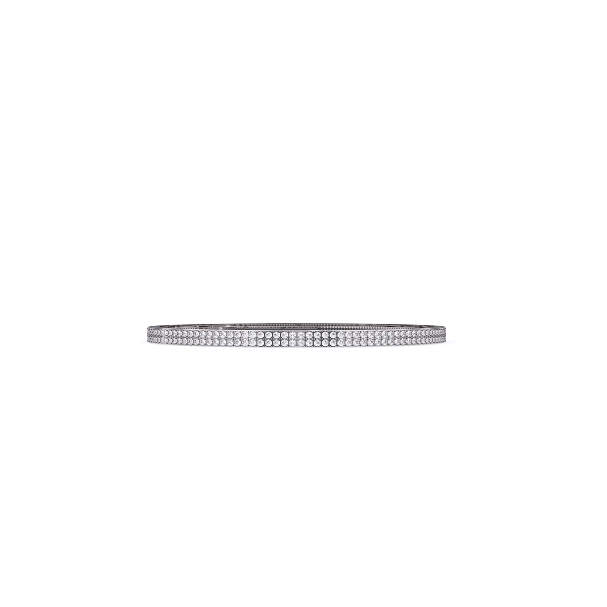 Charming Half Eternity Round Lab Grown Bracelet